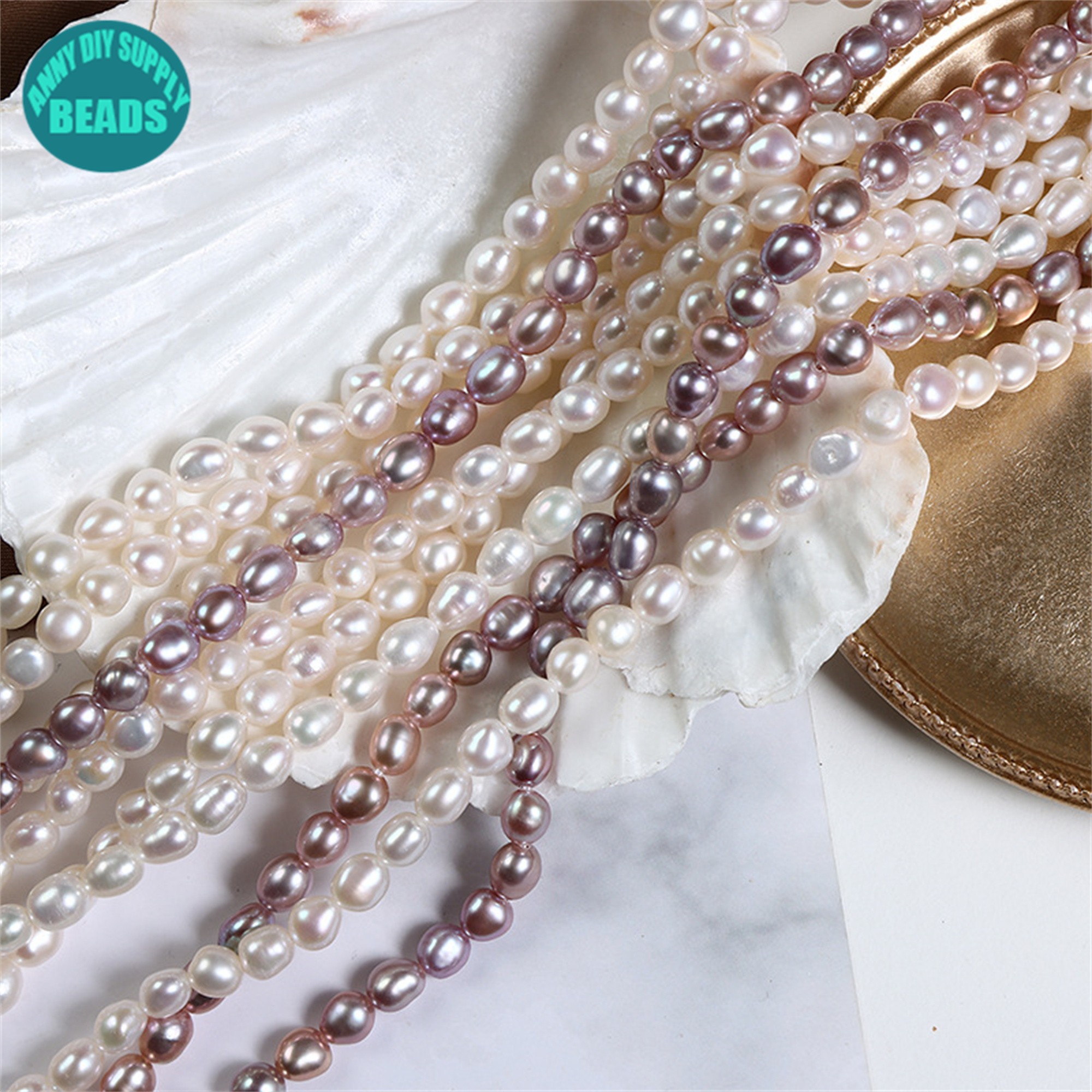 5mm Baroque Nugget Pearl Beads irregular shape pearl beads Nugget Pearls Full Strand 35CM